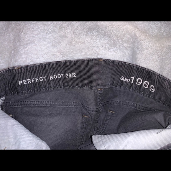 Gap Gray Corduroy Straight-leg Pants - Picture 4 of 4